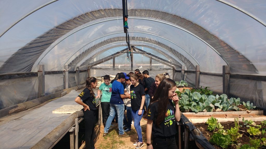 Visitação a estufa da CooperDickel