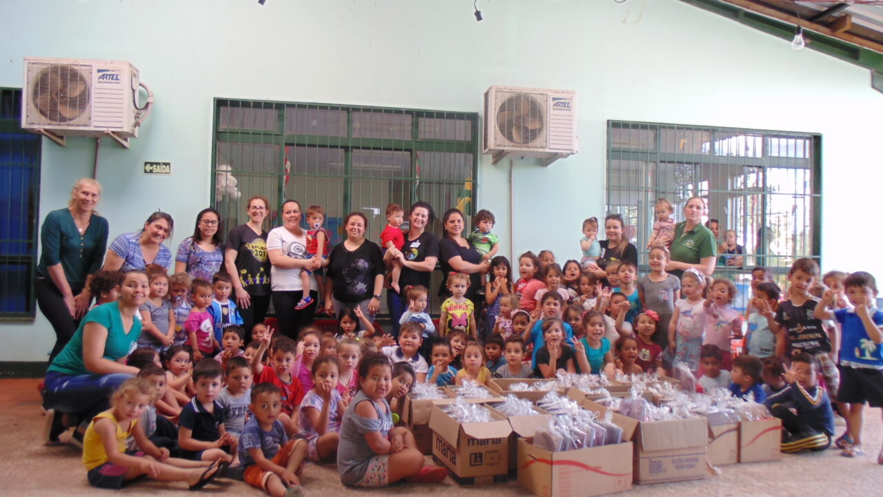 Em Espumoso a escola beneficiada foi EMEI Criança Esperança