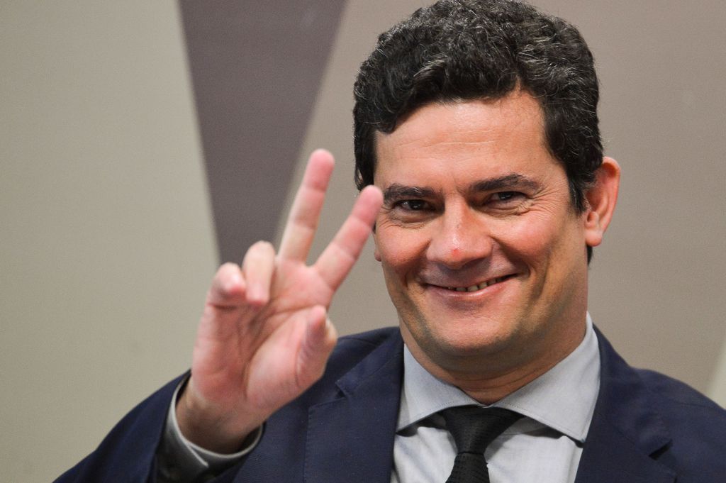 O ministro da Justica e Seguranca Publica, Sergio Moro, durante audiencia  Publica na comissao de constituicao e justica do Senado (O ministro da Justica e Seguranca Publica, Sergio Moro, durante audiencia  Publica na comissao de consti