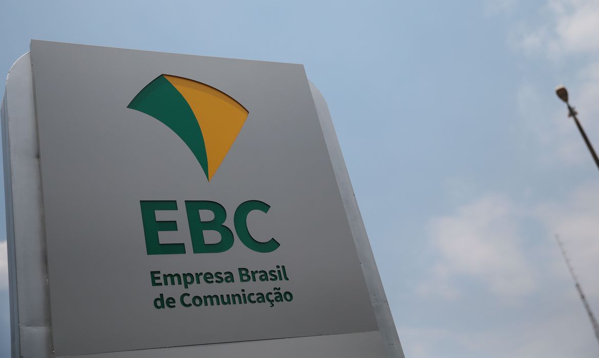Fachada da sede da EBC em Brasília.