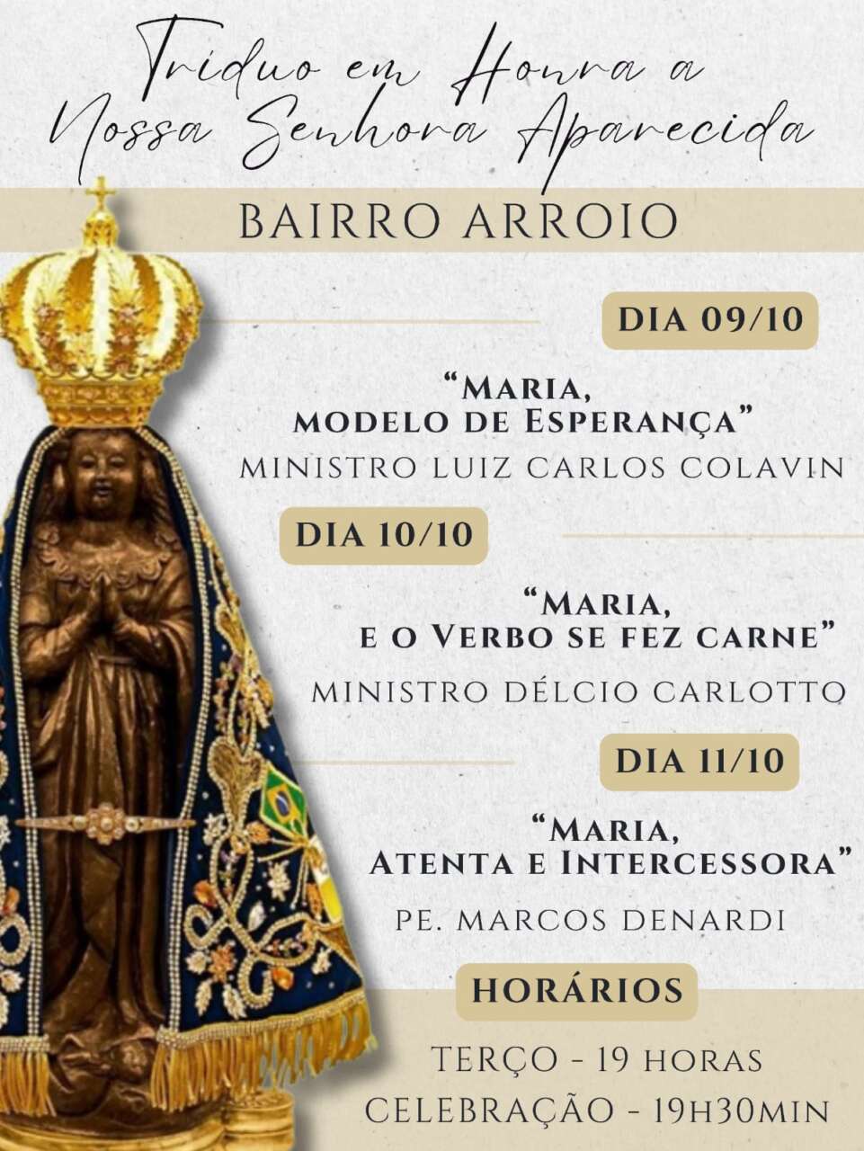 triduo arroio