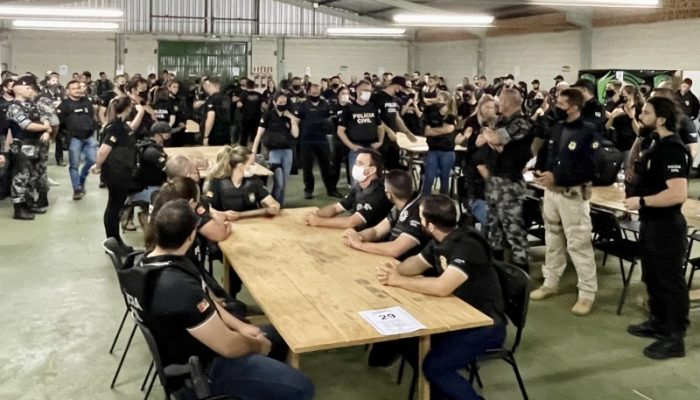 Foram cumpridos 73 mandados de busca e apreensão em 10 cidades do estado. - Foto: Leandro Reis - Polícia Civil