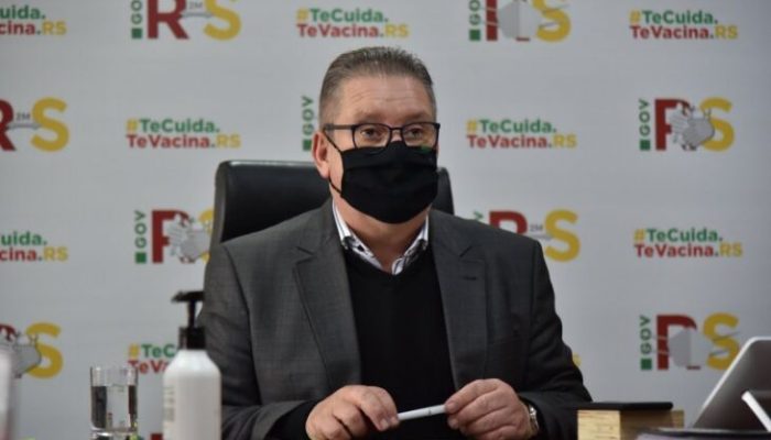 Vice-governador do Estado, Ranolfo Vieira Júnio, conduziu a reunião do Gabinete de Crise (Foto: Rodrigo Ziebell/Ascom)