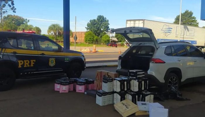 As apreensões ocorreram na BR 386, em Sarandi (Foto: Divulgação/PRF)