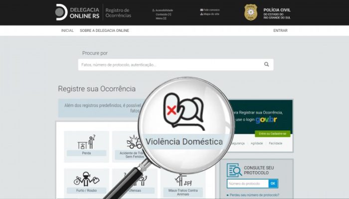Atalho diretamente na capa do site agiliza atendimento e busca incentivar as denúncias