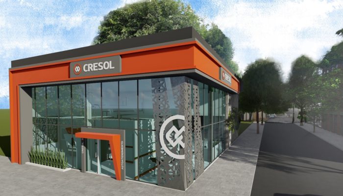 Projeto da agência da Cresol em Espumoso, com previsão de inauguração em 1º de setembro