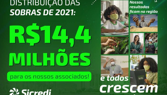 Card Distribuição das Sobras