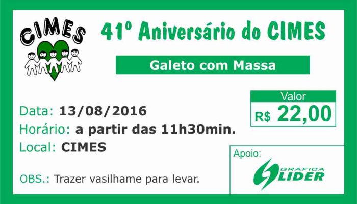 Cartão de aniversário CIMES