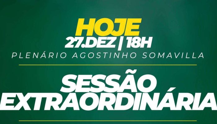 Sessão extraordinária