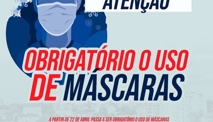Uso ogrigatório de máscara