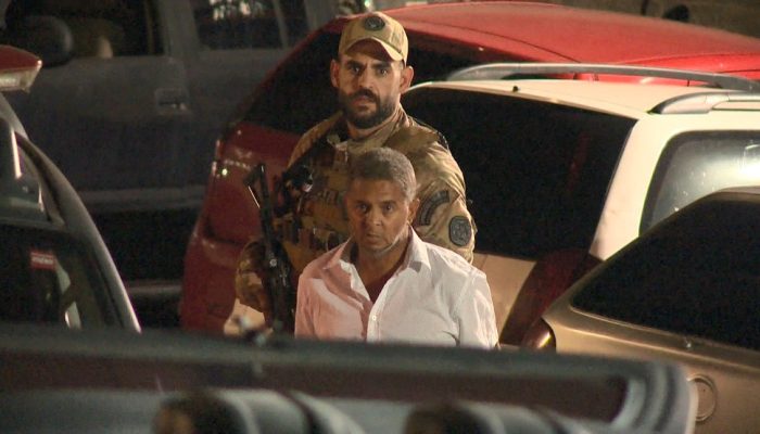 Ademir Lúcio Ferreira foi preso pelo sequestro da menina Thayná — Foto: Reprodução/TV Gazeta
