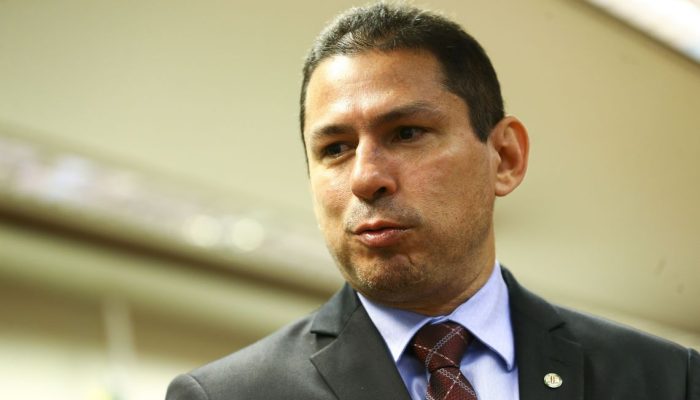 O presidente da comissão especial da Reforma da Previdência, deputado Marcelo Ramos, durante entrevista coletiva para divulgar balanço das atividades da comissão.
Foto: Marcelo Camargo/Agência Brasil