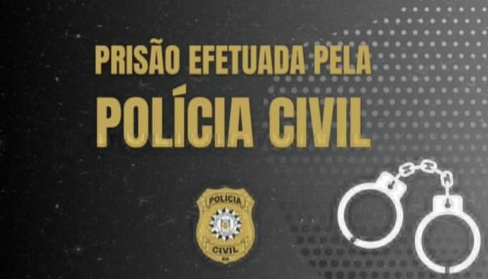prisão efetuada policia civil